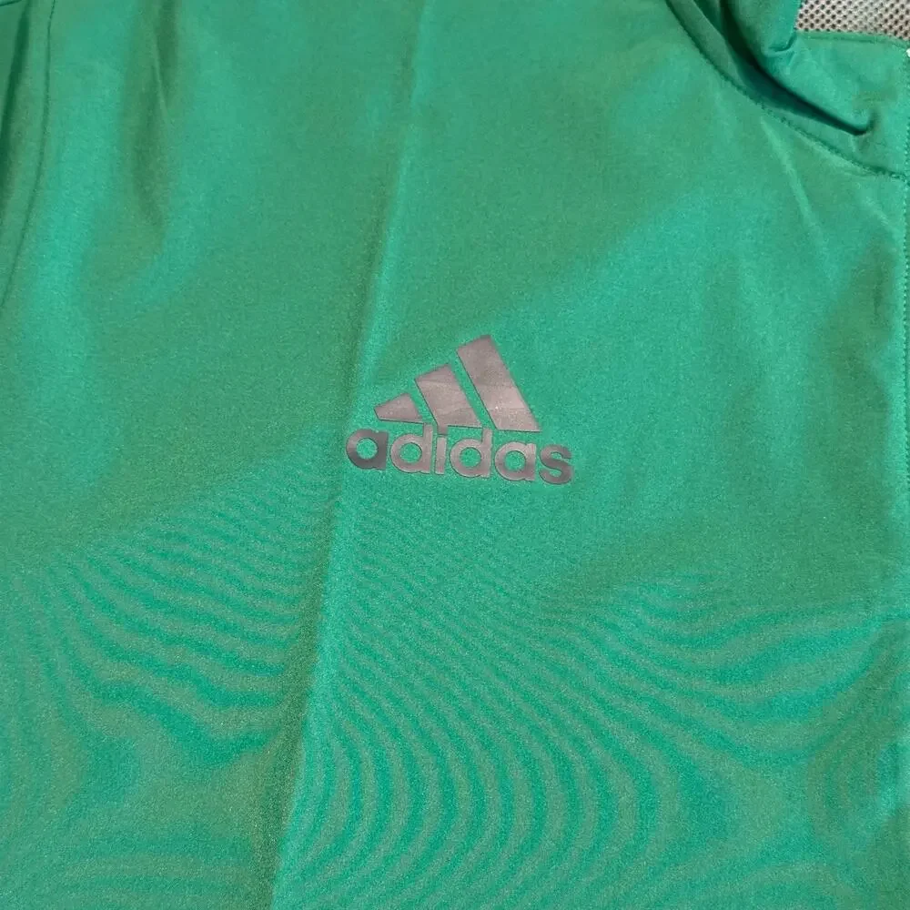 Adidas Dallas Stars NHL 1/4 Zip Pullover Windbreaker Jacket Green Men’s Size L